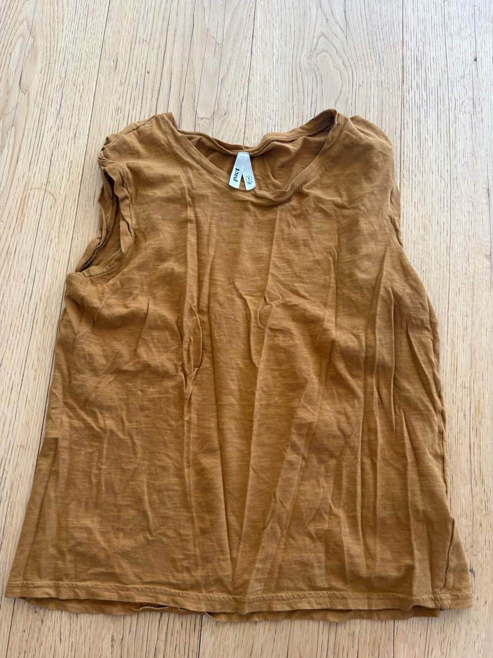 Pact Women's Tank Top in Camel